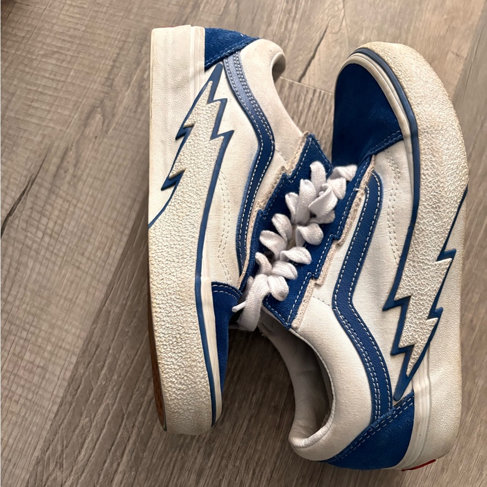 Vans old SKOOL BOLT lightning sneakers size 5.5 mens 7 women’s blue white Rare